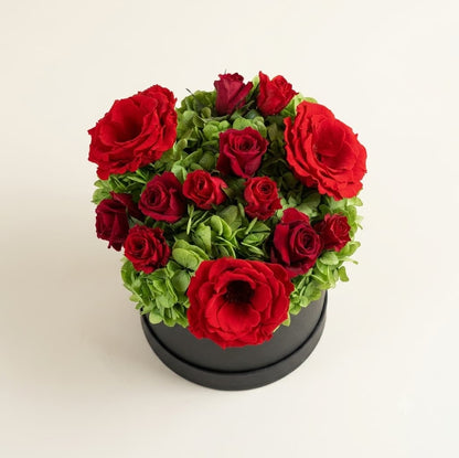 Small Round Hydrangeas & Anemones